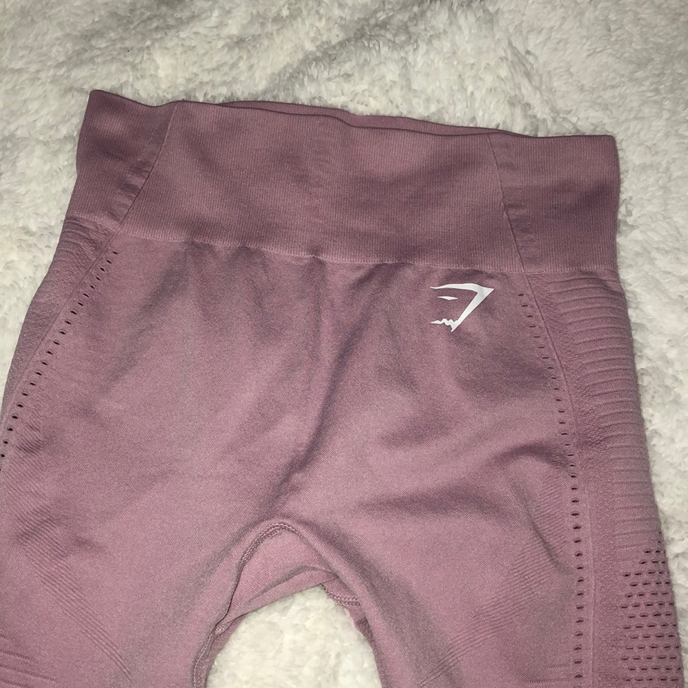 Gymshark Flawless Knit Tight - Washed Lavender